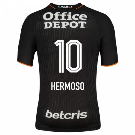 Kandiny Herren Jennifer Hermoso #10 Schwarz Auswärtstrikot Trikot 2023/24 T-Shirt