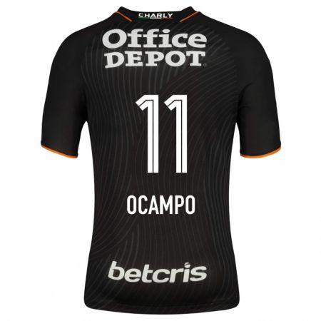Kandiny Herren Mónica Ocampo #11 Schwarz Auswärtstrikot Trikot 2023/24 T-Shirt