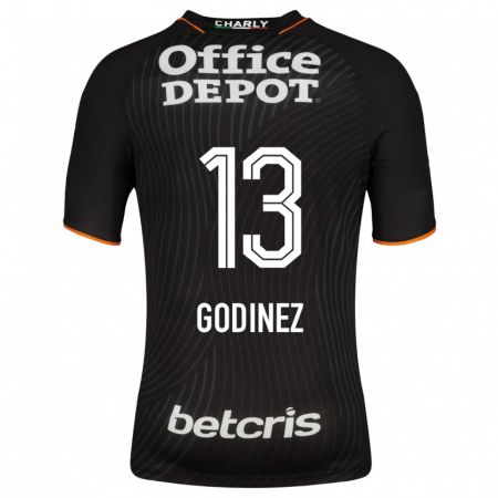 Kandiny Herren Alexandra Godínez #13 Schwarz Auswärtstrikot Trikot 2023/24 T-Shirt