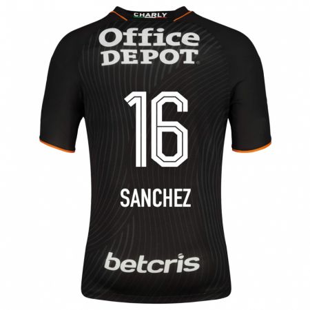 Kandiny Herren Vanessa Sánchez #16 Schwarz Auswärtstrikot Trikot 2023/24 T-Shirt