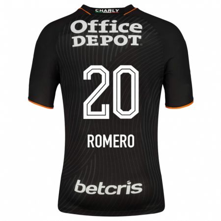 Kandiny Herren Tamara Romero #20 Schwarz Auswärtstrikot Trikot 2023/24 T-Shirt