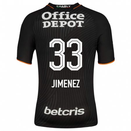 Kandiny Herren Stefani Jiménez #33 Schwarz Auswärtstrikot Trikot 2023/24 T-Shirt