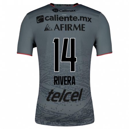 Kandiny Herren Christian Rivera #14 Grau Auswärtstrikot Trikot 2023/24 T-Shirt