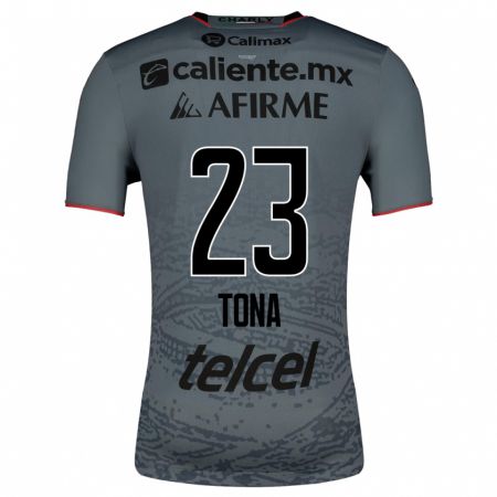 Kandiny Herren Iván Tona #23 Grau Auswärtstrikot Trikot 2023/24 T-Shirt