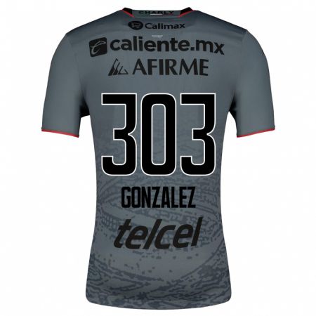 Kandiny Herren Osmar González #303 Grau Auswärtstrikot Trikot 2023/24 T-Shirt