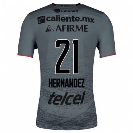 Kandiny Herren Inglis Hernández #21 Grau Auswärtstrikot Trikot 2023/24 T-Shirt