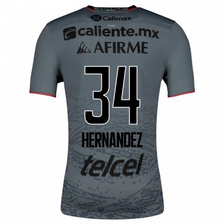 Kandiny Herren Kimberly Hernández #34 Grau Auswärtstrikot Trikot 2023/24 T-Shirt