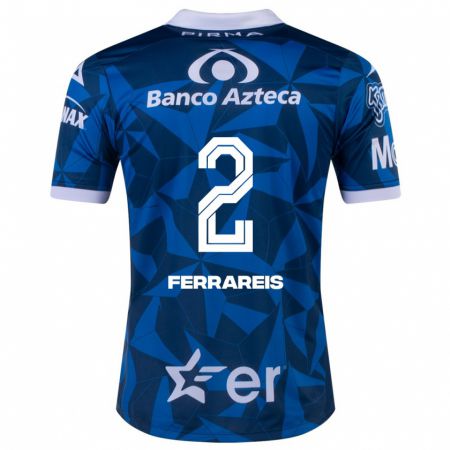 Kandiny Herren Gustavo Ferrareis #2 Blau Auswärtstrikot Trikot 2023/24 T-Shirt