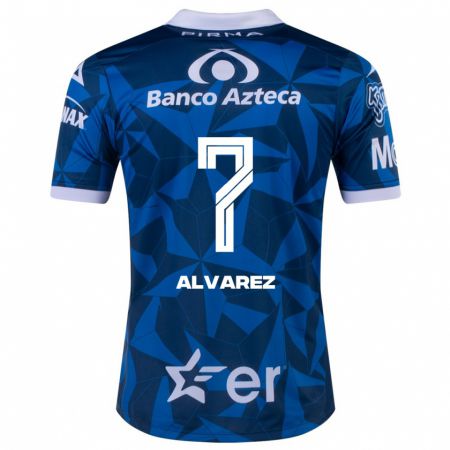 Kandiny Herren Daniel Álvarez #7 Blau Auswärtstrikot Trikot 2023/24 T-Shirt