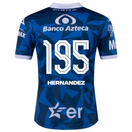 Kandiny Herren Daniel Hernández #195 Blau Auswärtstrikot Trikot 2023/24 T-Shirt
