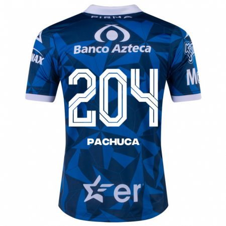 Kandiny Herren José Pachuca #204 Blau Auswärtstrikot Trikot 2023/24 T-Shirt