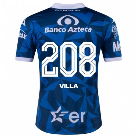 Kandiny Herren Patrick Villa #208 Blau Auswärtstrikot Trikot 2023/24 T-Shirt