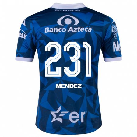 Kandiny Herren Alejandro Méndez #231 Blau Auswärtstrikot Trikot 2023/24 T-Shirt