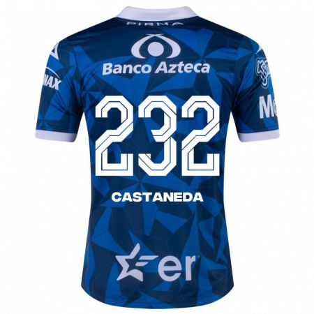 Kandiny Herren Ángel Castañeda #232 Blau Auswärtstrikot Trikot 2023/24 T-Shirt