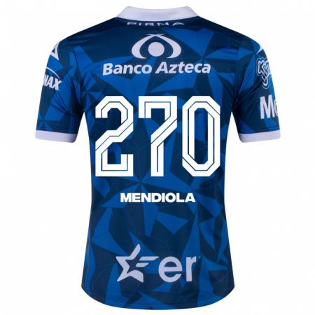 Kandiny Herren Carlos Mendiola #270 Blau Auswärtstrikot Trikot 2023/24 T-Shirt