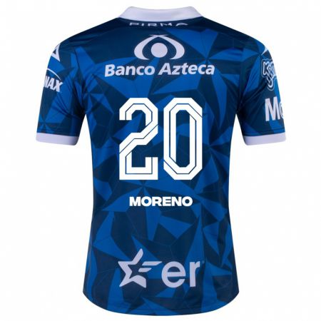 Kandiny Herren Ximena Moreno #20 Blau Auswärtstrikot Trikot 2023/24 T-Shirt