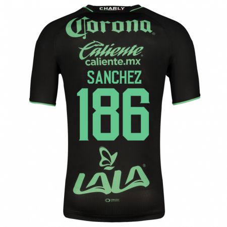 Kandiny Herren David Sánchez #186 Schwarz Auswärtstrikot Trikot 2023/24 T-Shirt
