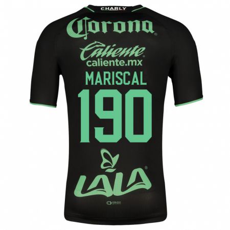 Kandiny Herren Salvador Mariscal #190 Schwarz Auswärtstrikot Trikot 2023/24 T-Shirt