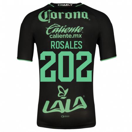 Kandiny Herren Luis Rosales #202 Schwarz Auswärtstrikot Trikot 2023/24 T-Shirt