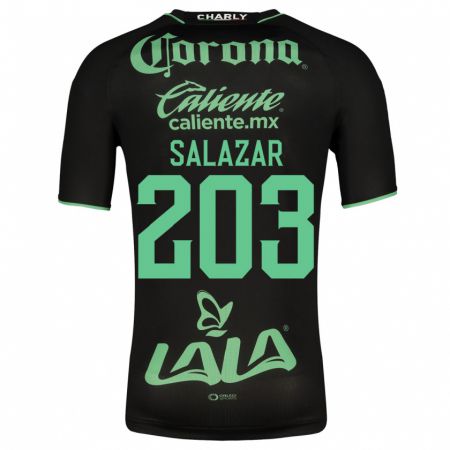 Kandiny Herren Roberto Salazar #203 Schwarz Auswärtstrikot Trikot 2023/24 T-Shirt