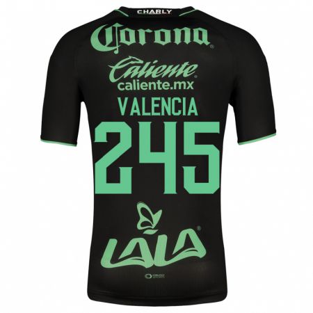 Kandiny Herren Álex Valencia #245 Schwarz Auswärtstrikot Trikot 2023/24 T-Shirt