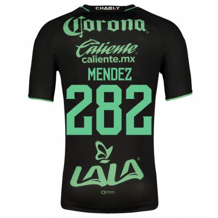 Kandiny Herren José Méndez #282 Schwarz Auswärtstrikot Trikot 2023/24 T-Shirt