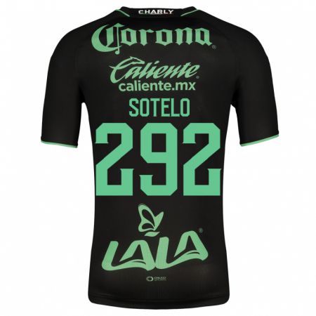 Kandiny Herren José Sotelo #292 Schwarz Auswärtstrikot Trikot 2023/24 T-Shirt