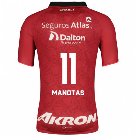 Kandiny Herren Mauro Manotas #11 Rot Auswärtstrikot Trikot 2023/24 T-Shirt