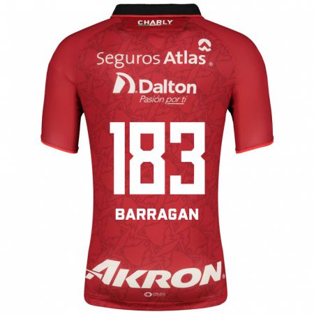 Kandiny Herren Roberto Barragán #183 Rot Auswärtstrikot Trikot 2023/24 T-Shirt