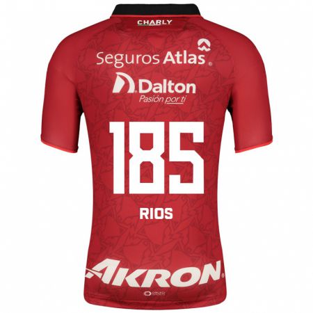 Kandiny Herren Víctor Ríos #185 Rot Auswärtstrikot Trikot 2023/24 T-Shirt