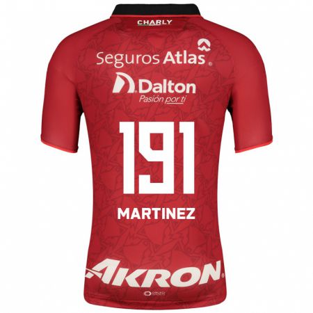 Kandiny Herren Gustavo Martínez #191 Rot Auswärtstrikot Trikot 2023/24 T-Shirt