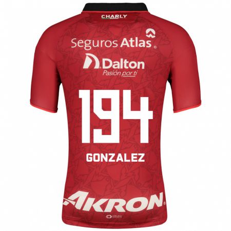 Kandiny Herren Andrés González #194 Rot Auswärtstrikot Trikot 2023/24 T-Shirt