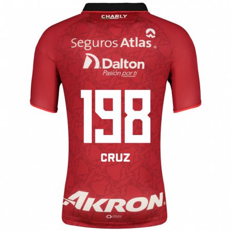Kandiny Herren Carlos Cruz #198 Rot Auswärtstrikot Trikot 2023/24 T-Shirt