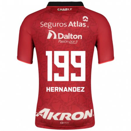 Kandiny Herren Sergio Hernández #199 Rot Auswärtstrikot Trikot 2023/24 T-Shirt