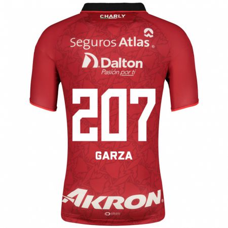 Kandiny Herren Rodolfo Garza #207 Rot Auswärtstrikot Trikot 2023/24 T-Shirt