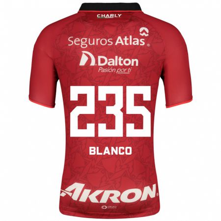 Kandiny Herren Luis Blanco #235 Rot Auswärtstrikot Trikot 2023/24 T-Shirt