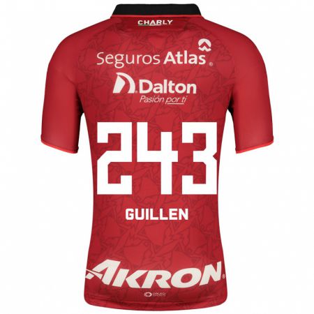 Kandiny Herren Jesús Guillén #243 Rot Auswärtstrikot Trikot 2023/24 T-Shirt