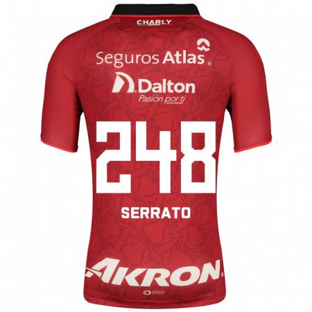 Kandiny Herren Jesús Serrato #248 Rot Auswärtstrikot Trikot 2023/24 T-Shirt