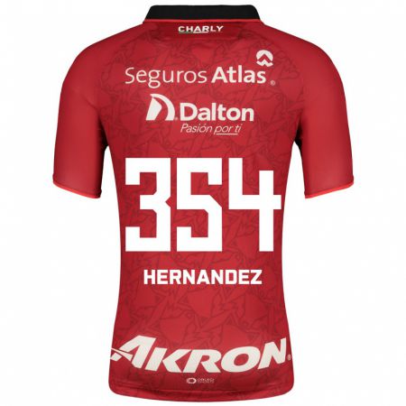 Kandiny Herren Daniel Hernández #354 Rot Auswärtstrikot Trikot 2023/24 T-Shirt