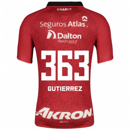 Kandiny Herren Orlando Gutiérrez #363 Rot Auswärtstrikot Trikot 2023/24 T-Shirt