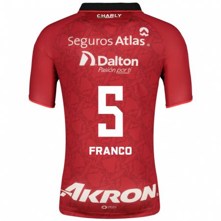 Kandiny Herren Alejandra Franco #5 Rot Auswärtstrikot Trikot 2023/24 T-Shirt