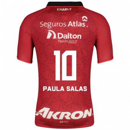 Kandiny Herren María Paula Salas #10 Rot Auswärtstrikot Trikot 2023/24 T-Shirt
