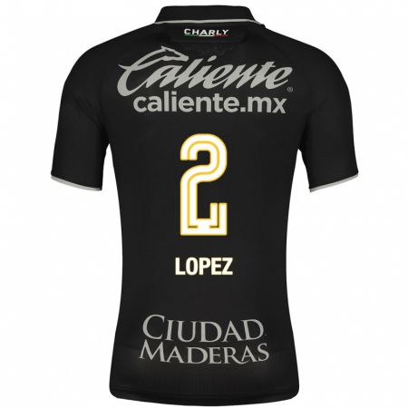 Kandiny Herren Vanessa López #2 Schwarz Auswärtstrikot Trikot 2023/24 T-Shirt