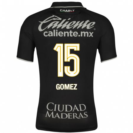 Kandiny Herren Paulina Gómez #15 Schwarz Auswärtstrikot Trikot 2023/24 T-Shirt