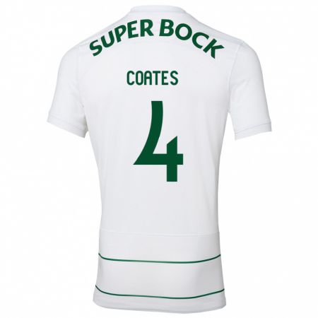 Kandiny Herren Sebastián Coates #4 Weiß Auswärtstrikot Trikot 2023/24 T-Shirt