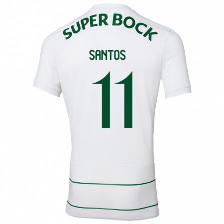 Kandiny Herren Nuno Santos #11 Weiß Auswärtstrikot Trikot 2023/24 T-Shirt