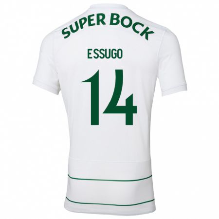 Kandiny Herren Dário Essugo #14 Weiß Auswärtstrikot Trikot 2023/24 T-Shirt
