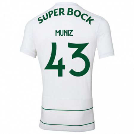 Kandiny Herren João Muniz #43 Weiß Auswärtstrikot Trikot 2023/24 T-Shirt