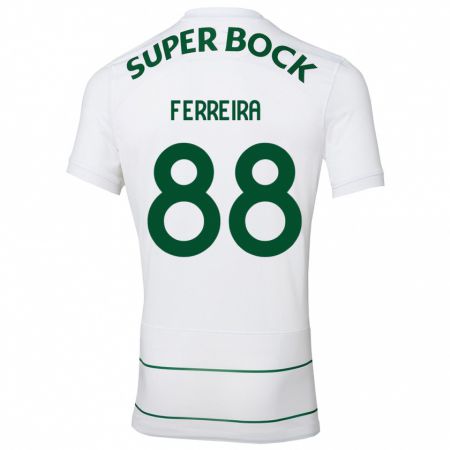 Kandiny Herren Tiago Ferreira #88 Weiß Auswärtstrikot Trikot 2023/24 T-Shirt