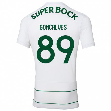 Kandiny Herren André Gonçalves #89 Weiß Auswärtstrikot Trikot 2023/24 T-Shirt